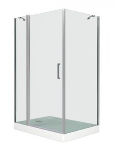Изображение товара Душевое ограждение Good Door Pandora (Пандора) WCD 140*90, 140 x 90 х 185 см, стекло прозрачное, профиль хром, ПД00018