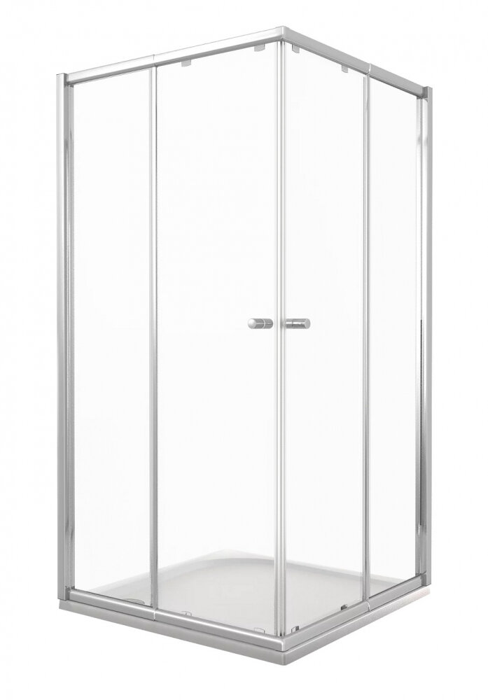 Изображение товара Душевое ограждение Good Door Lira CR-80-C-CH 80x80x185 см с раздвижными дверями