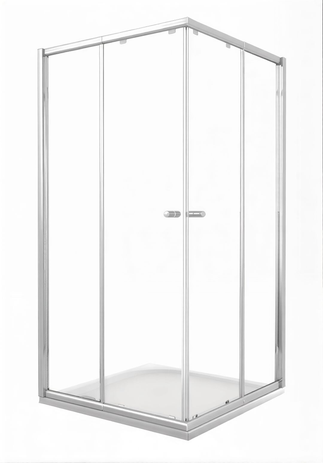 Изображение товара Душевое ограждение Good Door CR-100-C-CH 100x100 см, прозрачное стекло Изображение товара Душевое ограждение Good Door CR-100-C-CH 100x100 см, прозрачное стекло