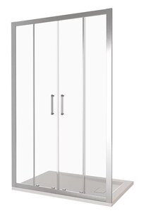 Изображение товара Душевая дверь Good Door Latte WTW-TD-150-C-WE, 150 х 185 см, стекло прозрачное, профиль белый, ЛА00030