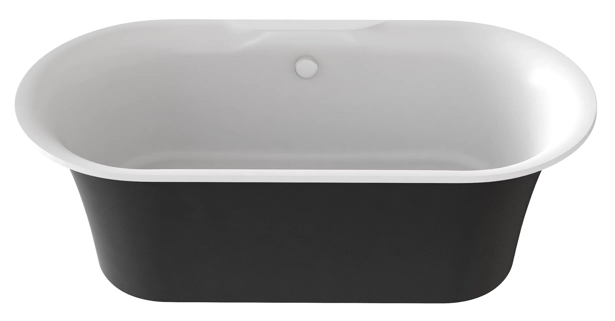 Изображение товара Ванна из искусственного камня Good Door Венеция 170 x 80 см, черный, ВА00005