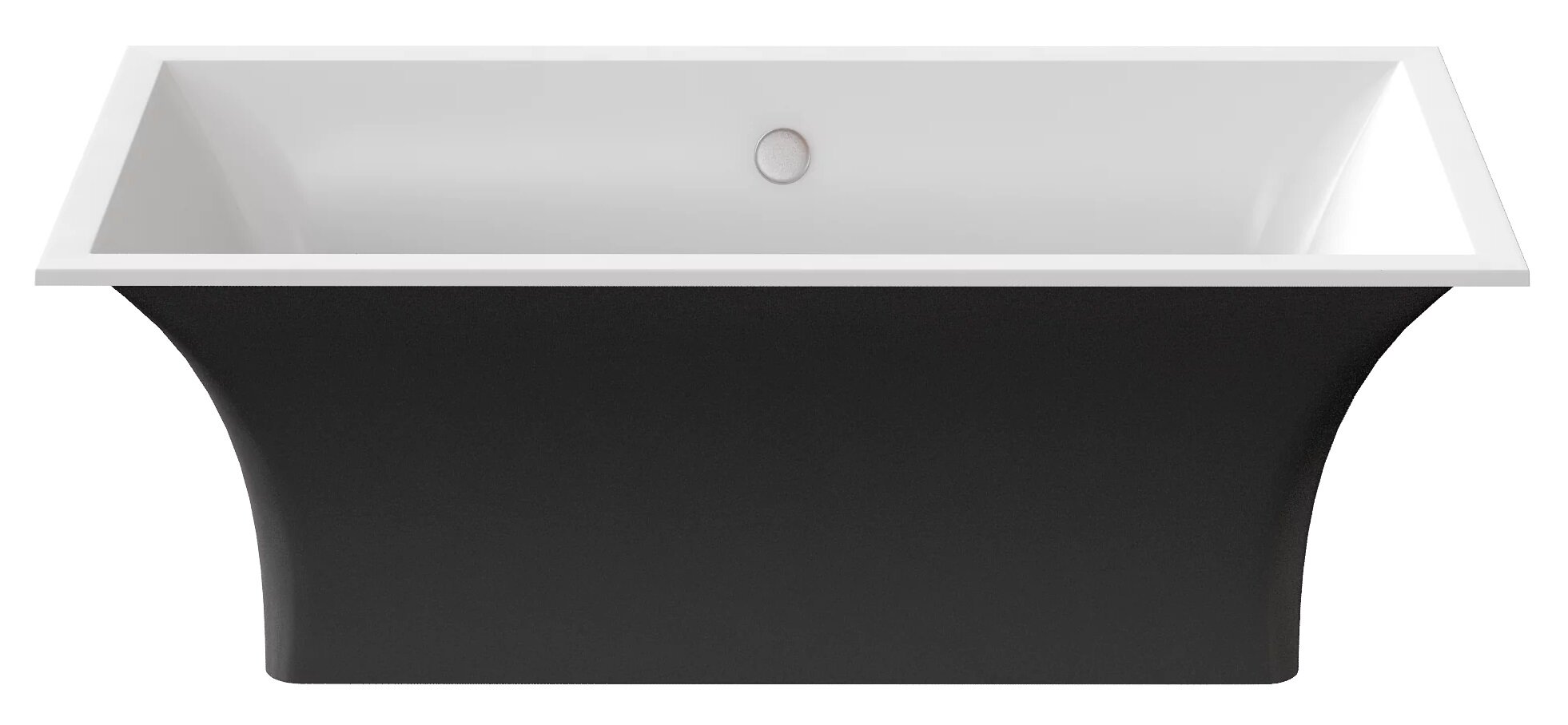 Изображение товара Ванна из искусственного камня Good Door Мадрид 170 x 80 см, пристенная, черная