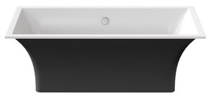 Изображение товара Ванна из искусственного камня Good Door Мадрид 170 x 80 см, пристенная, черный, ВА00008