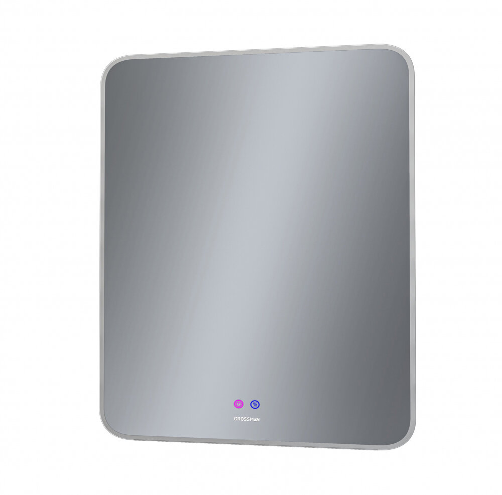 Изображение товара Зеркало с LED подсветкой и подогревом Grossman Elegans-норма 70x80 см