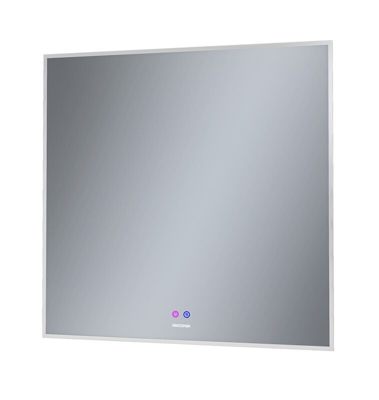 Изображение товара Зеркало с LED подсветкой Grossman Pragma-норма 80x80 см с подогревом Изображение товара Зеркало с LED подсветкой Grossman Pragma-норма 80x80 см с подогревом