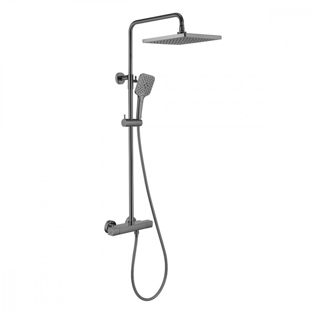 Изображение товара Душевая система Vincea Next VSFS-1N0TGM термостатическая, воронёная сталь, gunmetal