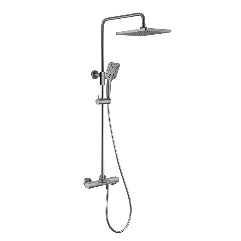 Изображение товара Душевая система Vincea Next VSFS-1N1TGM термостатическая воронёная сталь