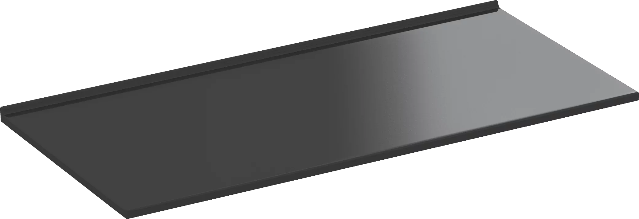 Изображение товара Столешница Good Door 100 см из литьевого мрамора черная глянцевая