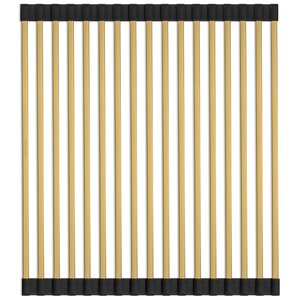 Изображение товара Ролл-мат на мойку Paulmark Step, 33 х 37.5 см, брашированное золото, R375-BG