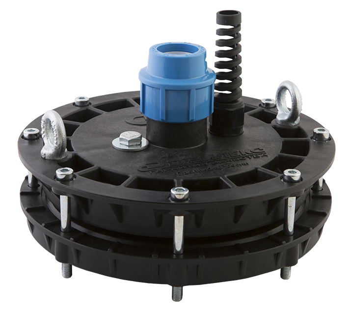 Изображение товара Оголовок скважинный Джилекс 6000 ОСП 90-110/25 НС-1039495 для водоснабжения, пластиковый, черный