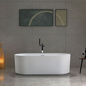 Изображение товара Ванна акриловая Vincea 170 x 80 см, слив-перелив в комплекте, белая матовая, VBT-426-1700MW