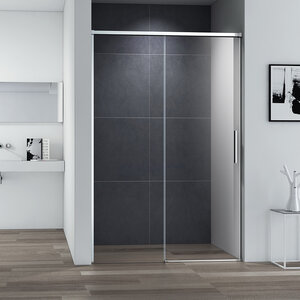 Изображение товара Душевая дверь Cezares Duet Soft-M, 140 см, стекло прозрачное, профиль хром, DUET SOFT-M-BF-1-140-C-Cr