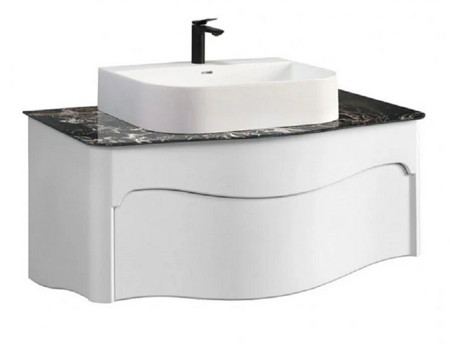 Изображение товара Тумба под раковину Belux Анжело НП 110-01 110 см белый глянцевый подвесная