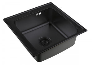 Изображение товара Кухонная мойка Zorg PVD GRAFIT 50 см из нержавеющей стали с покрытием PVD