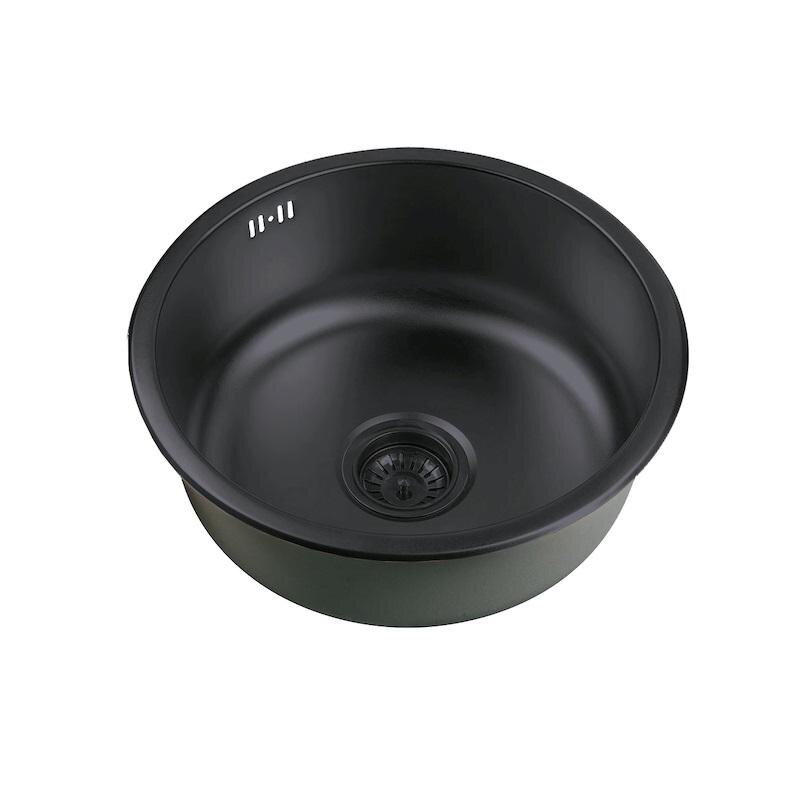 Изображение товара Мойка кухонная Zorg PVD GRAFIT, 45 см, графит, SZR 450 GRAFIT