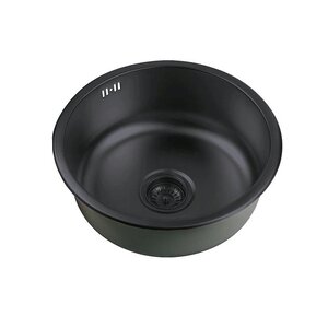 Изображение товара Мойка кухонная Zorg PVD GRAFIT, 45 см, графит, SZR 450 GRAFIT