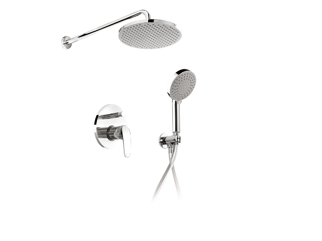 Изображение товара Душевая система Esko Set_6in1 хром: скрытый монтаж, 5 режимов лейки, Eco system