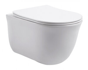 Изображение товара Подвесной безободковый унитаз Aquatek Классик AQ1111-00, сиденье с микролифтом, белый