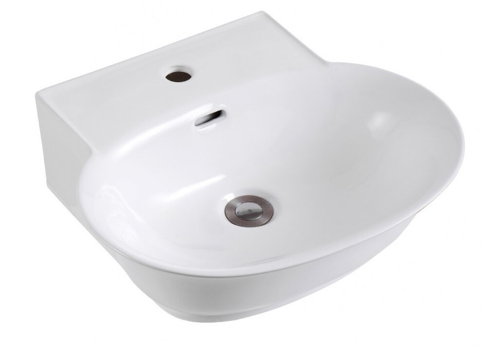 Изображение товара Раковина Aquatek Классик AQ5040-00 40.5x50.5 см белая подвесная с переливом
