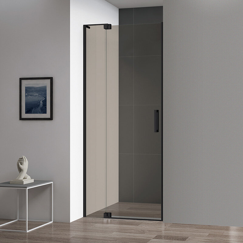 Изображение товара Душевая дверь Cezares Slider 90-100 см стекло бронза черный профиль качество Италия