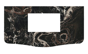 Изображение товара Столешница Beluxe Анжело 1100 П-02, мрамор черный глянцевый, 4810924271600