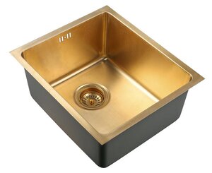 Изображение товара Мойка кухонная Zorg PVD BRONZE, 38 см, бронза, SZR 4438 BRONZE