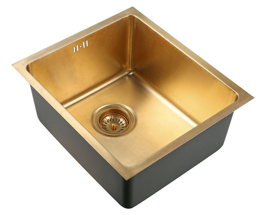 Изображение товара Мойка Zorg SZR-4438 BRONZE бронза 38 см с PVD- покрытием