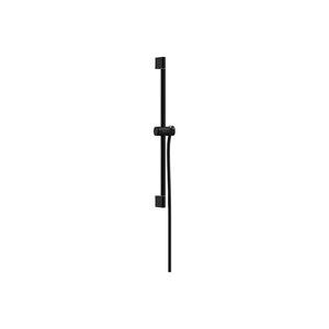 Изображение товара Душевая штанга Hansgrohe Unica 24400670, 65 см, слайдер с кнопкой и шлангом, черный матовый