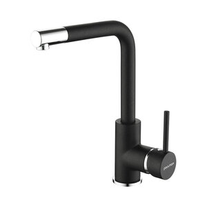 Изображение товара Смеситель Paulmark Honner Ho212018-BLM для кухонной мойки, черный/хром