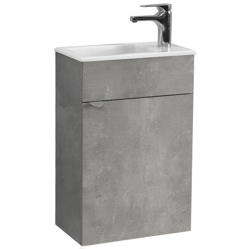 Изображение товара Тумба под раковину Belux Бергамо-Женева НП 40 цвет Бетон Чикаго светло-серый