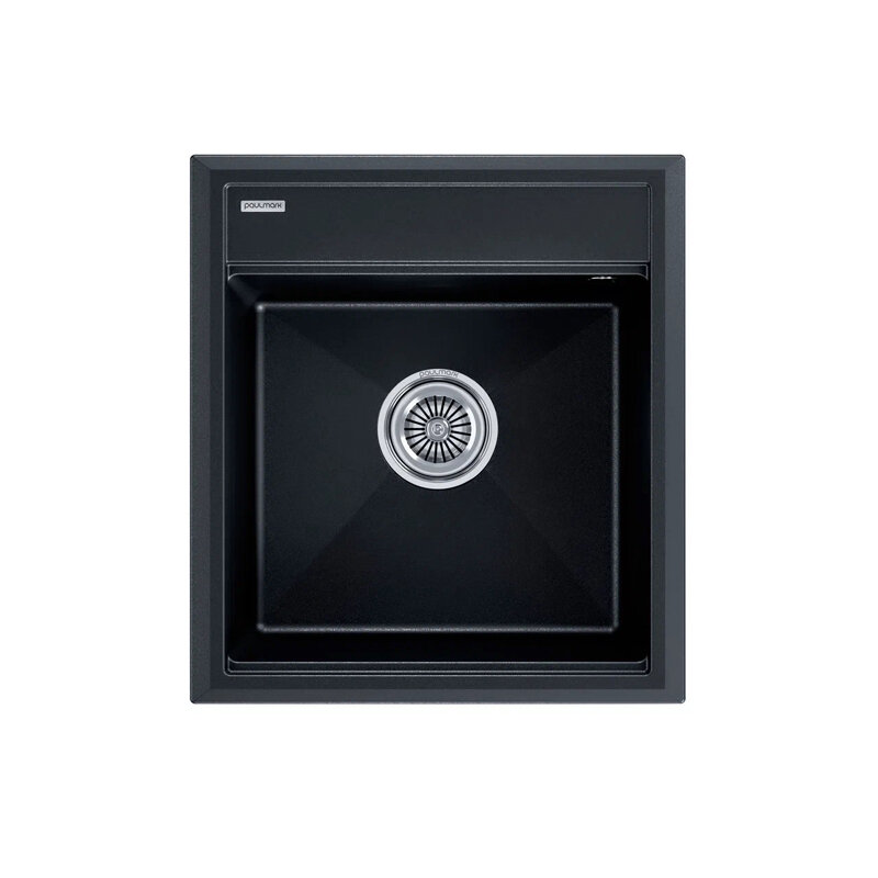 Изображение товара Кухонная мойка Paulmark Stepia-460 PM114651-BLM черный металлик 46 х 51 см