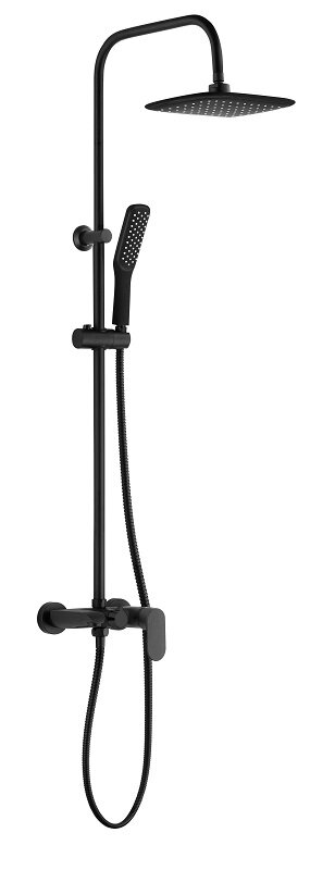 Изображение товара Душевая система Esko, цвет черный матовый, ST200Black