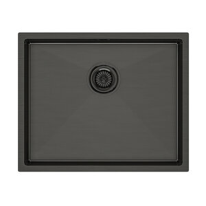 Изображение товара Мойка кухонная Paulmark Next-540 PM215444-GM, 54 см, PVD вороненая сталь