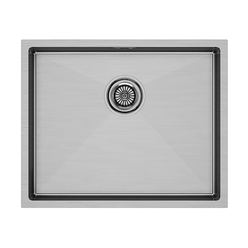 Изображение товара Мойка кухонная Paulmark Next-540 PM215444-BS, 54 см, PVD брашированная нержавеющая сталь