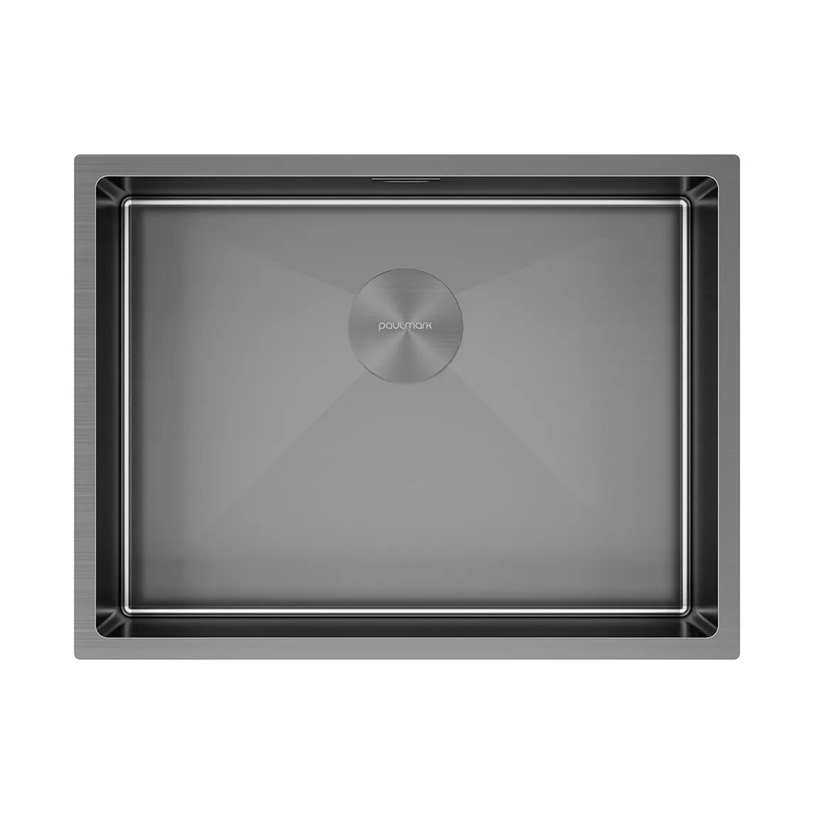Изображение товара Мойка кухонная Paulmark Next-580 PM215844-GM, вороненая сталь