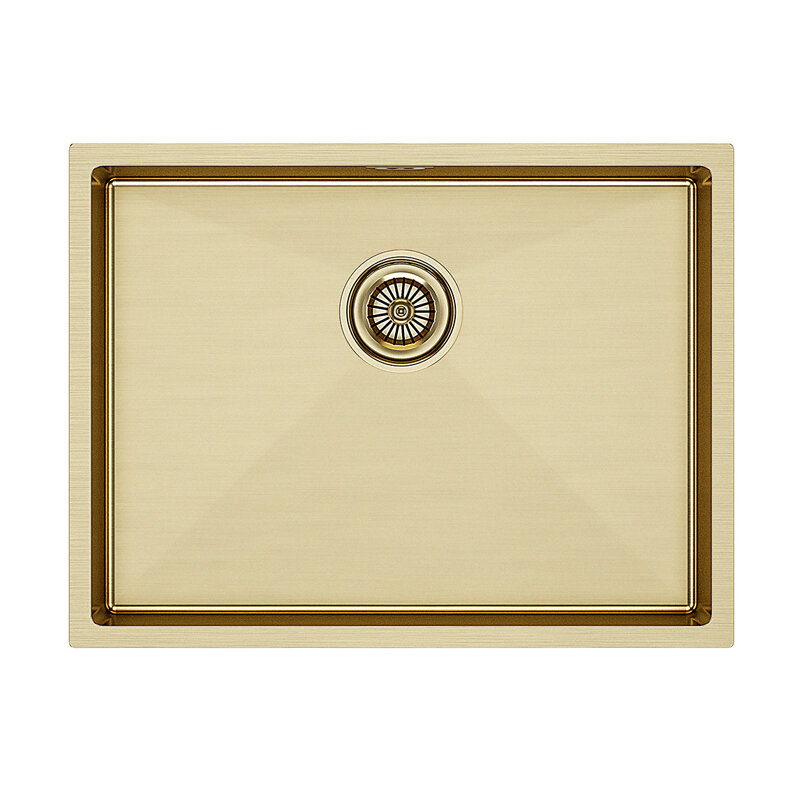 Изображение товара Кухонная мойка Paulmark Next-580 PM215844-BG брашированное золото