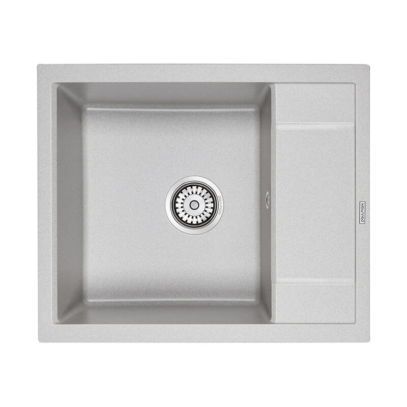 Изображение товара Кухонная мойка Paulmark Optimum PM216050-GR 60 см искусственный гранит серый