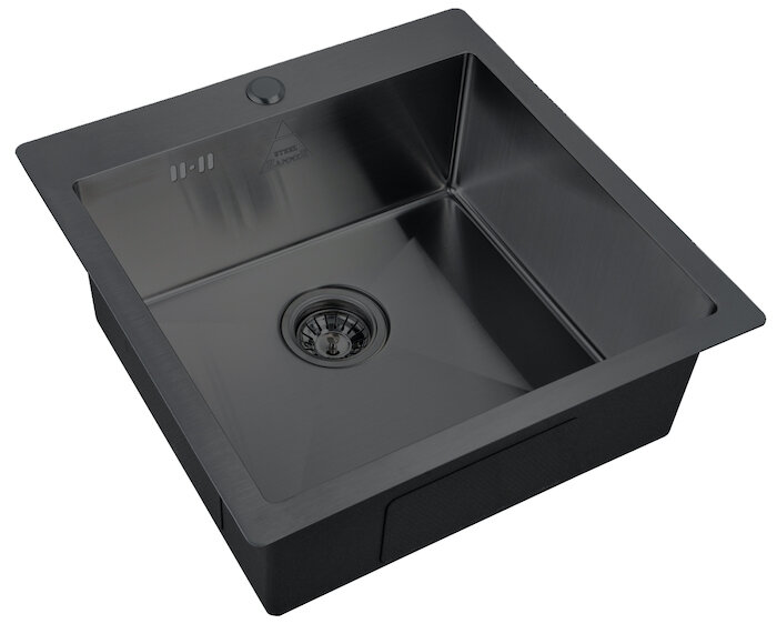 Изображение товара Кухонная мойка Zorg Steel Hammer 51 см графит нержавеющая сталь SUS 201
