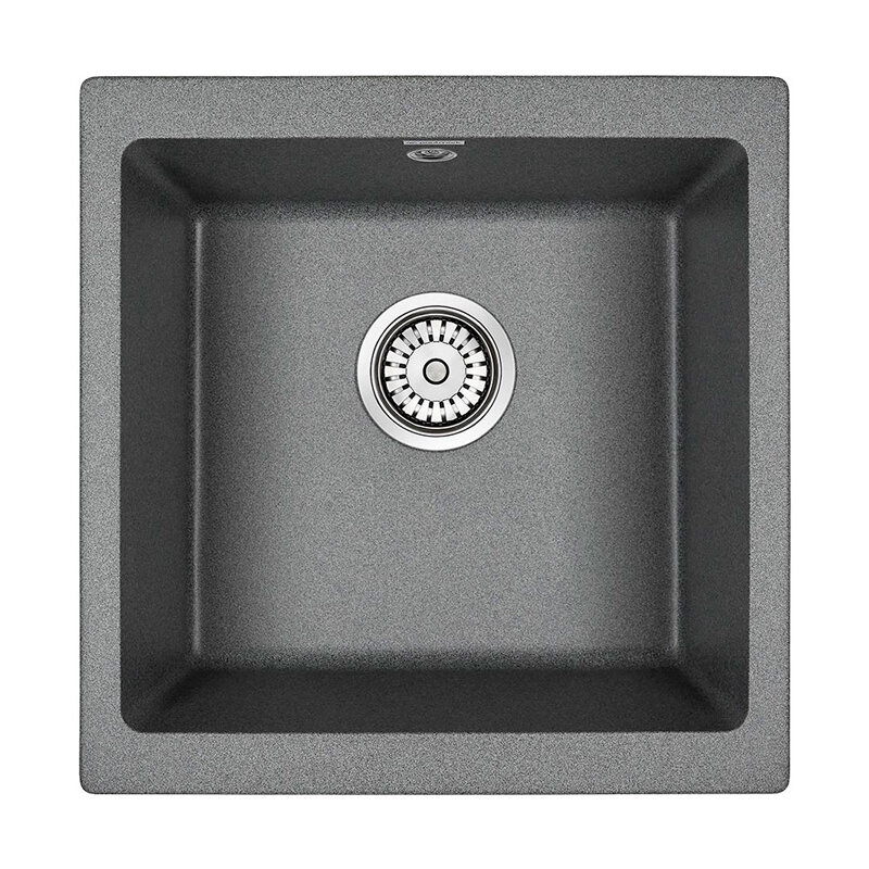 Изображение товара Кухонная мойка Paulmark Gera PM104546-DG 45 см искусственный гранит графит врезная