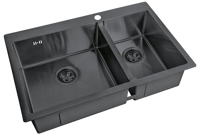 Изображение товара Кухонная мойка Zorg Steel Hammer SH 78-2-51-L GRAFIT