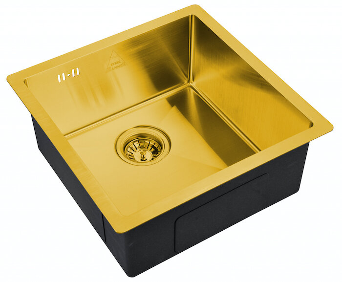 Изображение товара Мойка кухонная Zorg Steel Hammer, 44 см, бронза, SH 4444 BRONZE