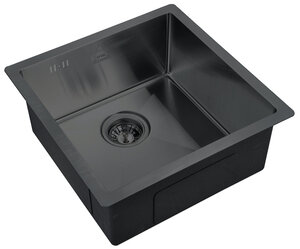 Изображение товара Мойка кухонная Zorg Steel Hammer, 44 см, графит, SH 4444 GRAFIT