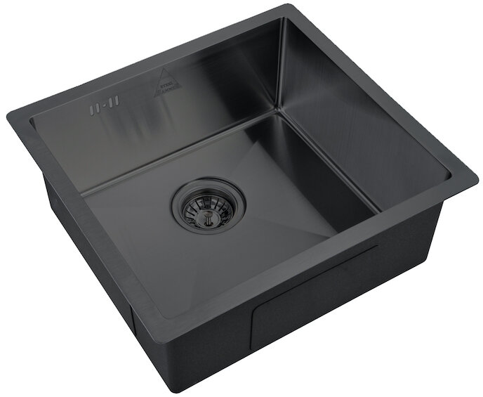 Изображение товара Мойка кухонная Zorg Steel Hammer, 48 см, графит, SH 4844 GRAFIT