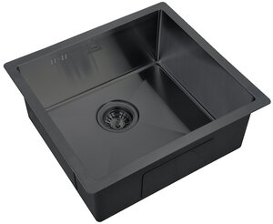 Изображение товара Мойка кухонная Zorg Steel Hammer, 48 см, графит, SH 4844 GRAFIT
