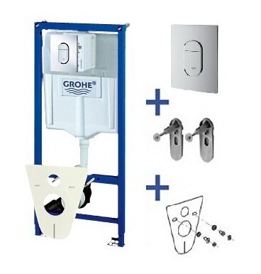 Изображение товара Инсталляция для унитаза Grohe Rapid SL 38929000 с регулируемым смывом и ревизионным окном Изображение товара Инсталляция для унитаза Grohe Rapid SL 38929000 с регулируемым смывом и ревизионным окном