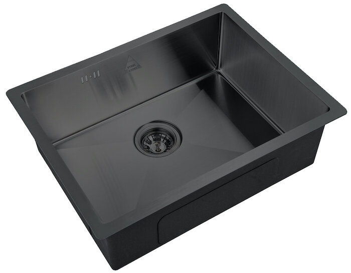 Изображение товара Мойка кухонная Zorg Steel Hammer, 58 см, графит, SH 5844 GRAFIT