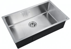 Изображение товара Мойка кухонная Zorg Steel Hammer, 74 см, нержавеющая сталь, SH 7444