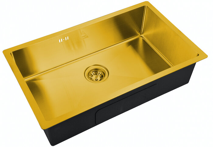 Изображение товара [Мойка] Zorg SH 7444 BRONZE с PVD Bronze, 74 см, глубокая чаша 200 мм