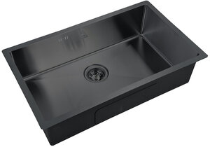 Изображение товара Мойка кухонная Zorg Steel Hammer, 74 см, графит, SH 7444 GRAFIT