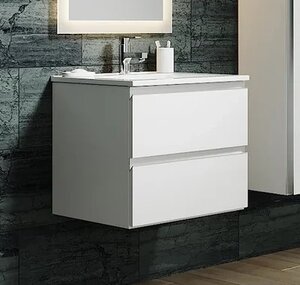 Изображение товара Тумба под раковину Sanvit Авеню-2, 60 см, подвесная, белый глянцевый, kavenu2060w